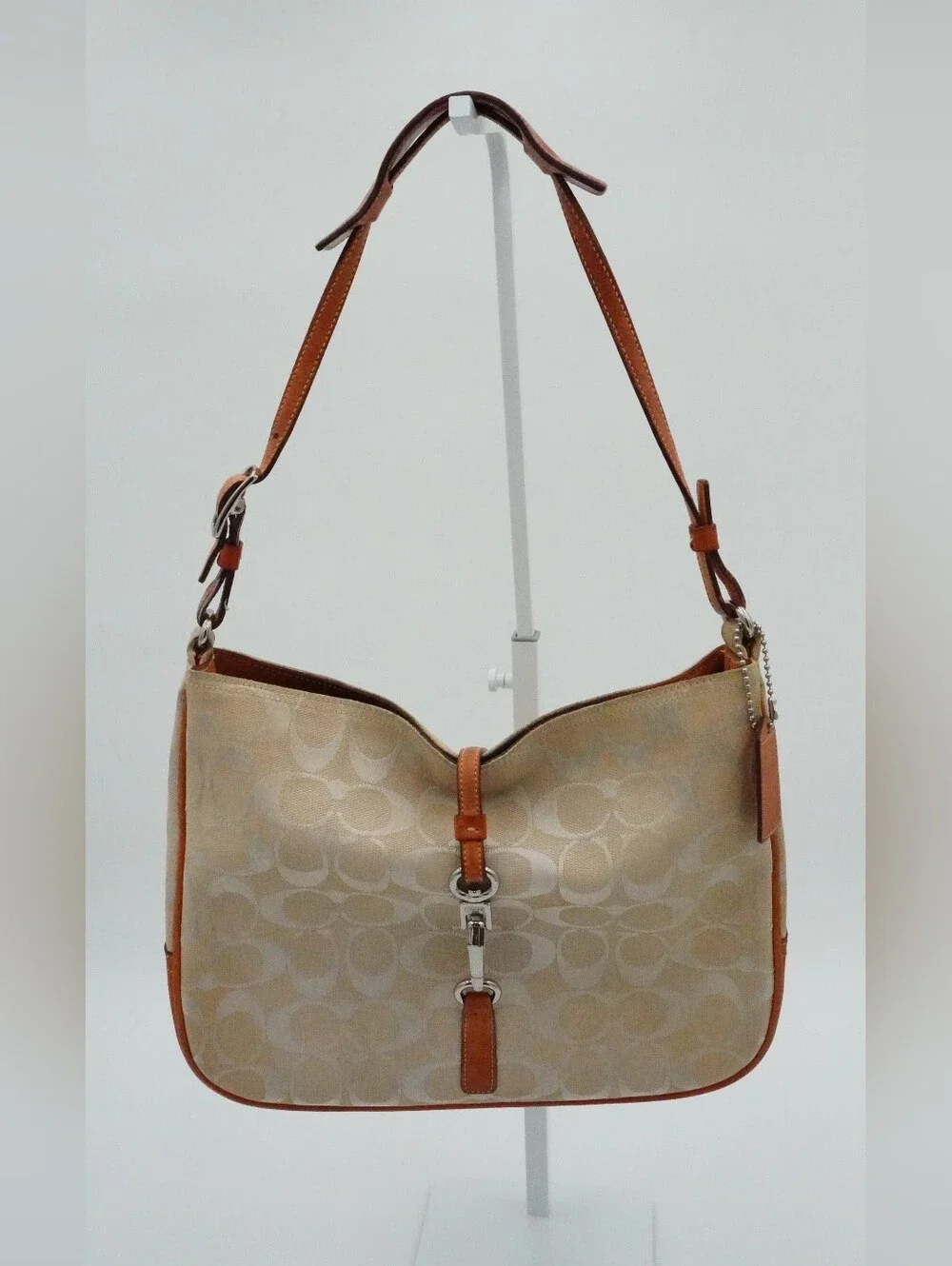 Vintage Coach Hamptons Signature Clip Hobo bag